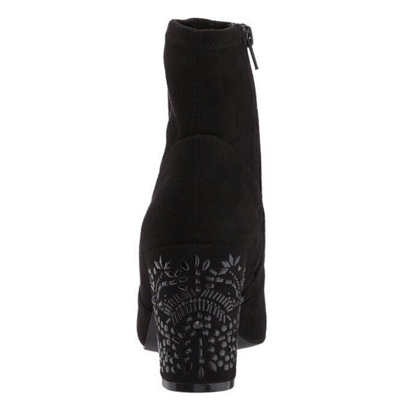 Steve Madden Aubree Embellished Block Heel Booties - Picture 3 of 5